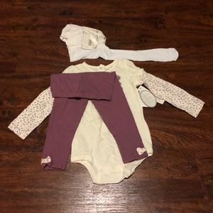 Baby Girls One Piece With Leggings/Tights